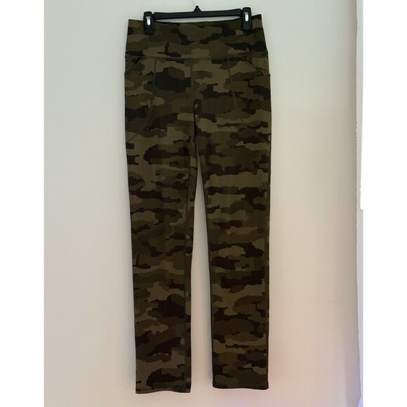Duluth Trading Women's Legging NoGA Sculpting High Rise Green Camo Size Medium - Picture 1 of 5